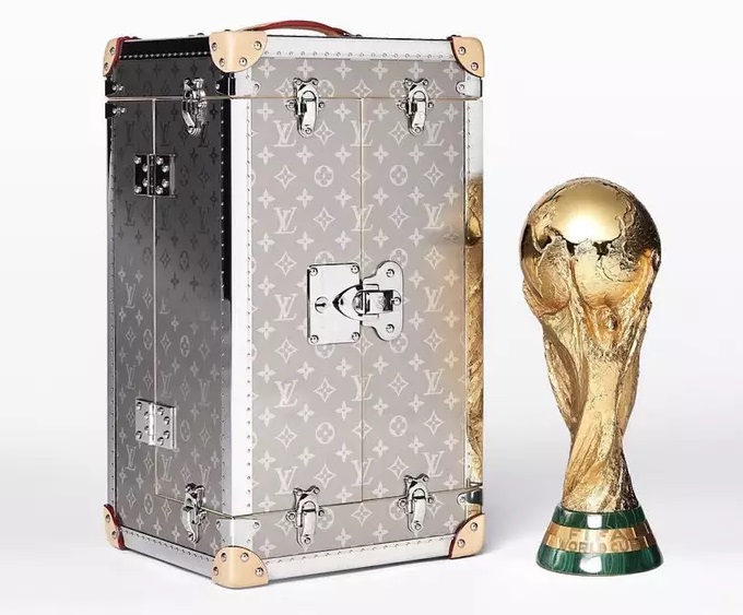 Louis Vuitton FIFA World Cup Trophy Travel Case - Ohlala Qatar
